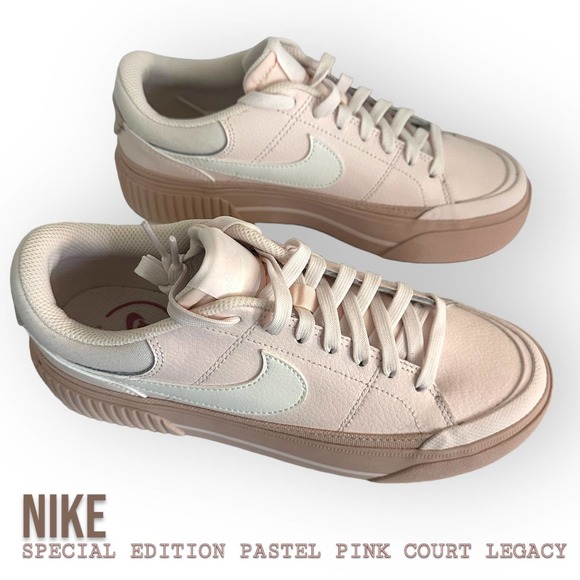 Nike Shoes - NWT Nike Womens Special Edition Pastel Pink Court Legacy Lift Size 7w